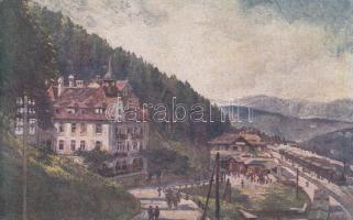 Semmering Hotel Stefanie, railway station (fa)