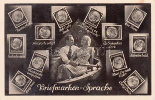 Stamp language, humour