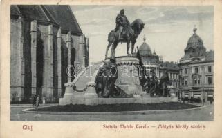 Kolozsvár Mátyás király szobra / statue of Matthias Corvinus (Rb)