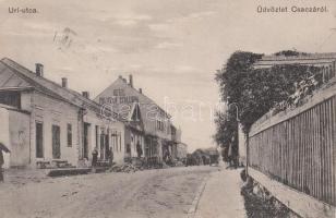 Csaca, Csacza; Úri utca, Politzer Szálloda / street