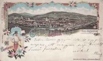 Gölnicbánya, Art Nouveau, litho (EB)