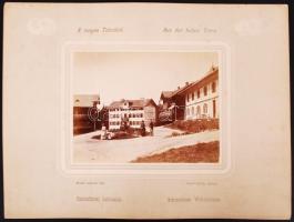 cca 1880 Divald Károly: A magas Tátrából - Aus der hohen Tátra: Tátrafüred lakházak Divald Károly ep...