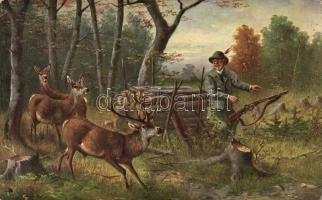 Hunting, hunter, deer