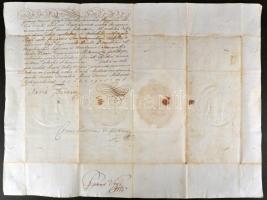 1741 Hivatalos levél Mária Terézia császárnő, Gróf Batthyány Lajos és Végh Péter későbbi személynök,...