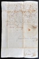 1741 Hivatalos levél Mária Terézia császárnő, Gróf Batthyány Lajos és Végh Péter későbbi személynök,...