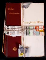 cca 1900-1920 13db, német nyelvű művészeti album, többségük a Künstlermonographien c. sorozatból /  13 albums mostly from the series "Künstlermonographien"