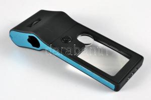 Magnifier multifunkcionális nagyító 55x nagyítás, led lámpával, hozzá fekete tok, új állapotban, eredeti csomagolásban / Magnifier