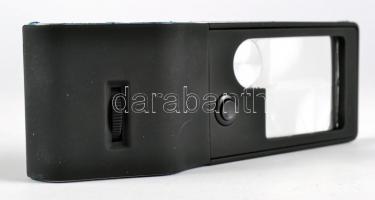 Magnifier multifunkcionális nagyító 55x nagyítás, led lámpával, hozzá fekete tok, új állapotban, ere...