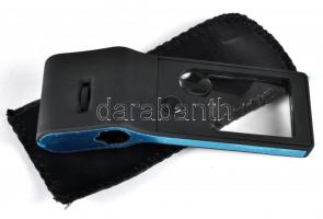 Magnifier multifunkcionális nagyító 55x nagyítás, led lámpával, hozzá fekete tok, új állapotban, ere...