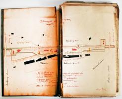 1880 A Debrecen-Nánás helyi érdekű gőzmozdonyú vasút  terve, költségvetése, megtérülési számítása, s...