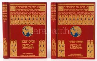 A Magyar Földrajzi Társaság könyvtára: Hen Svedin: Ázsia szívében I.-II. Bp. Lampel. Számos illusztrációval. Kiadói, aranyozott vászonkötésben. Nagyon szép állapotban