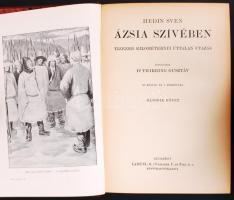 A Magyar Földrajzi Társaság könyvtára: Hen Svedin: Ázsia szívében I.-II. Bp. Lampel. Számos illusztr...