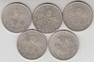 1994. 200Ft Ag "Deák" (4x) T:2