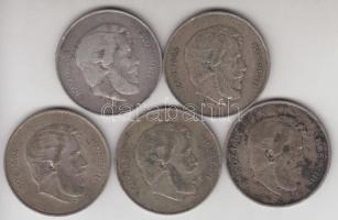 1947. 5Ft Ag "Kossuth" (5x) T:3