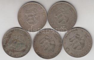 1947. 5Ft Ag "Kossuth" (5x) T:3
