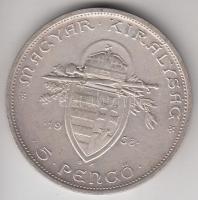 1938. 5P Ag "Szent István" T:2