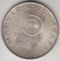 1948. 5Ft Ag "Petőfi" T:3