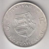 1946. 5Ft Ag "vastag Kossuth" T:2-