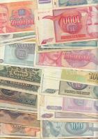 Tartalmas külföldi bankjegy gyűjtemény a világ minden részéről, összesen 281db klf UNC-os papírpénz ...