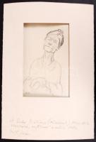 Ék Sándor (1902-1975): Illusztráció az "Álszent" c. műhöz 1932. Szén, papír, jelzett (A. K...