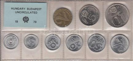 1979. 2f-10Ft 9db klf érmés forgalmi sor fóliatokban T:1