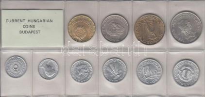 1983. 2f-20Ft 10db klf érmés forgalmi sor fóliatokban T:1