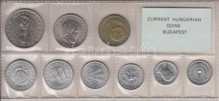 1980. 2f-10Ft 9db klf érmés forgalmi sor fóliatokban T:1