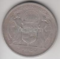 1930. 5P Ag "Horthy-jobbra" T:3