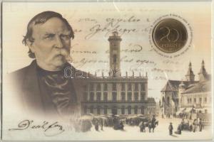 2003. 20Ft "Deák Ferenc" elsőnapi veret számozott emléklapon T:BU