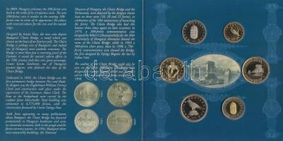 2009. 5Ft-200Ft "Lánchíd" 6klf darabból álló forgalmi érme sor dísztokban T:PP Csak 5000db...