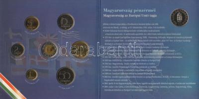 2004. 1Ft-100Ft 7klf db, forgalmi sor szettben, benne 2004. 50Ft "EU csatlakozás" T:BU