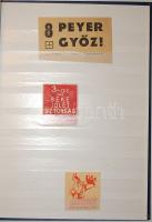 23 klf. választási propagandacimke a 40-es évek második feléből