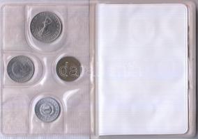 1979. 2f-10Ft 9klf "Magyar Népköztársaság" forgalmi érméi fehér műbőrtokban T:1