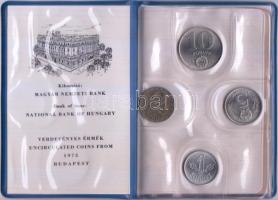 1975. 2f-10Ft 9klf "Magyar Népköztársaság" forgalmi érméi "kalauzkék" műbőrtokban T:1