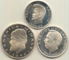 1948. 5Ft Ag "Petőfi", 10Ft Ag "Széchenyi", 20Ft Ag "Táncsics" "S...