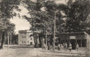 Nyíregyháza Sóstó-gyógyfürdő, villamos állomás (fa)