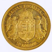 1904KB 10K Au "Ferenc József" (3.38/0.900g) T:2
Hungary 1904. 10 Korona Au "Franz Jos...
