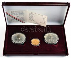 1992. 10.000Ft Au "Károly Róbert" (6.982g/0.986) + 1994. 500Ft Ag "Integráció az EU-b...