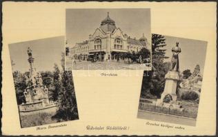 Gödöllő, Mária Immaculata, városháza, Erzsébet királyné szobra