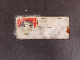 Gorka Iparművészeti Vállalat, rákos dísztál, mázas kerámia, jelzett, apró mázhiba, m:6 cm, d:31 cm