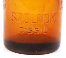 Ösztereicher Lipót és Fia Nándor, Szolnok, 0,5 l hibátlan üveg palack, m:28 cm