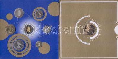 2000. "Magyarország Pénzérméi" 1Ft-100Ft 7klf db + 200Ft "Millenium", szettben T...