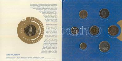 2000. 1Ft-100Ft 7klf db + 200Ft "Millenium", szettben T:BU