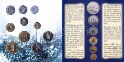 1996. 10f-100Ft 10klf db "50 éves a forint" dísztokos szettben T:BU