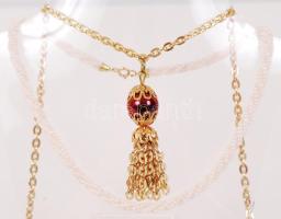 2 db dekoratív bizsu nyaklánc