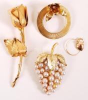 4 db modern dekoratív bizsu kitüző