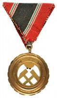 1957. Bányászati Szolgálati Érdemérem bronz fokozata mellszalagon T:1