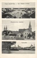 Pancsova, railway station (from a postcard leporello?)