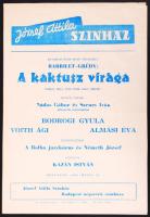 1966 2 db József Attila Színházas A4-es plakát,