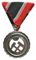 1957. Bányászati Szolgálati Érdemérem ezüst fokozata mellszalagon T:1